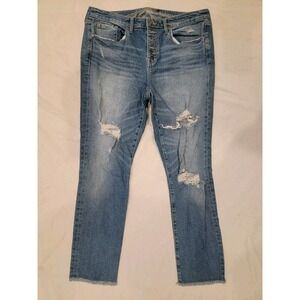 Torrid 12T Women's Distressed Light Blue Jeans